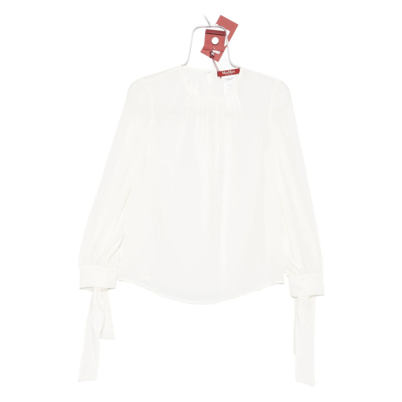 Max Mara Studio Tied-cuff Blouse