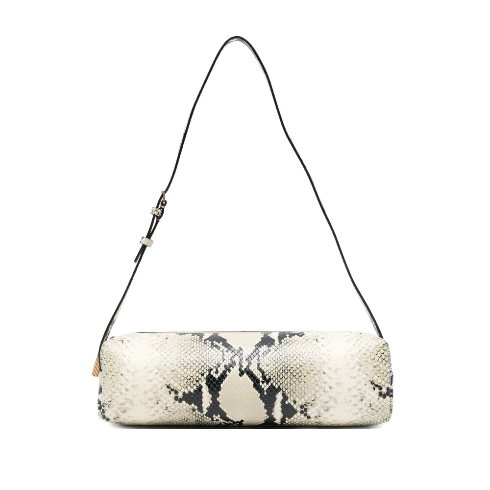 Khaite Snakeskin Cylindrical Shoulder Bag