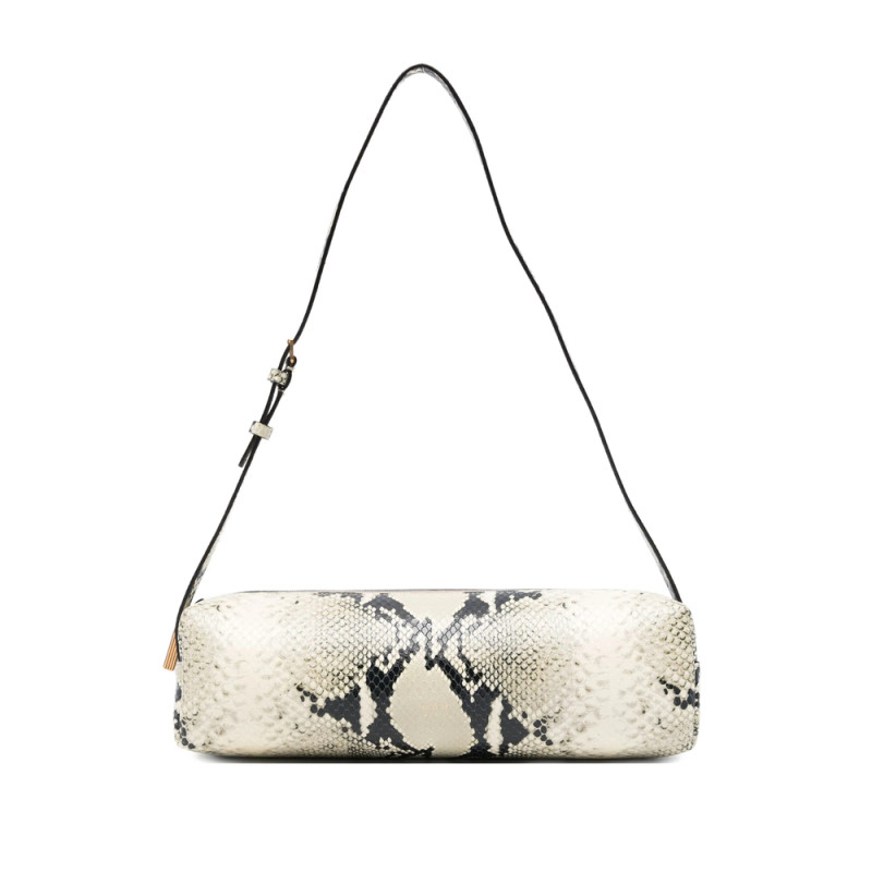 Khaite Snakeskin Cylindrical Shoulder Bag