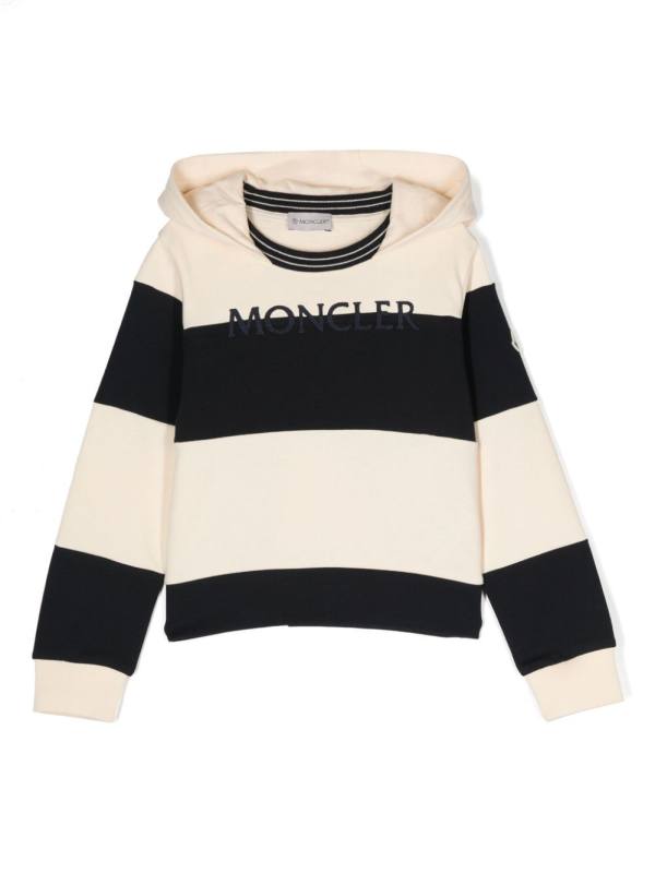 striped cotton hoodie