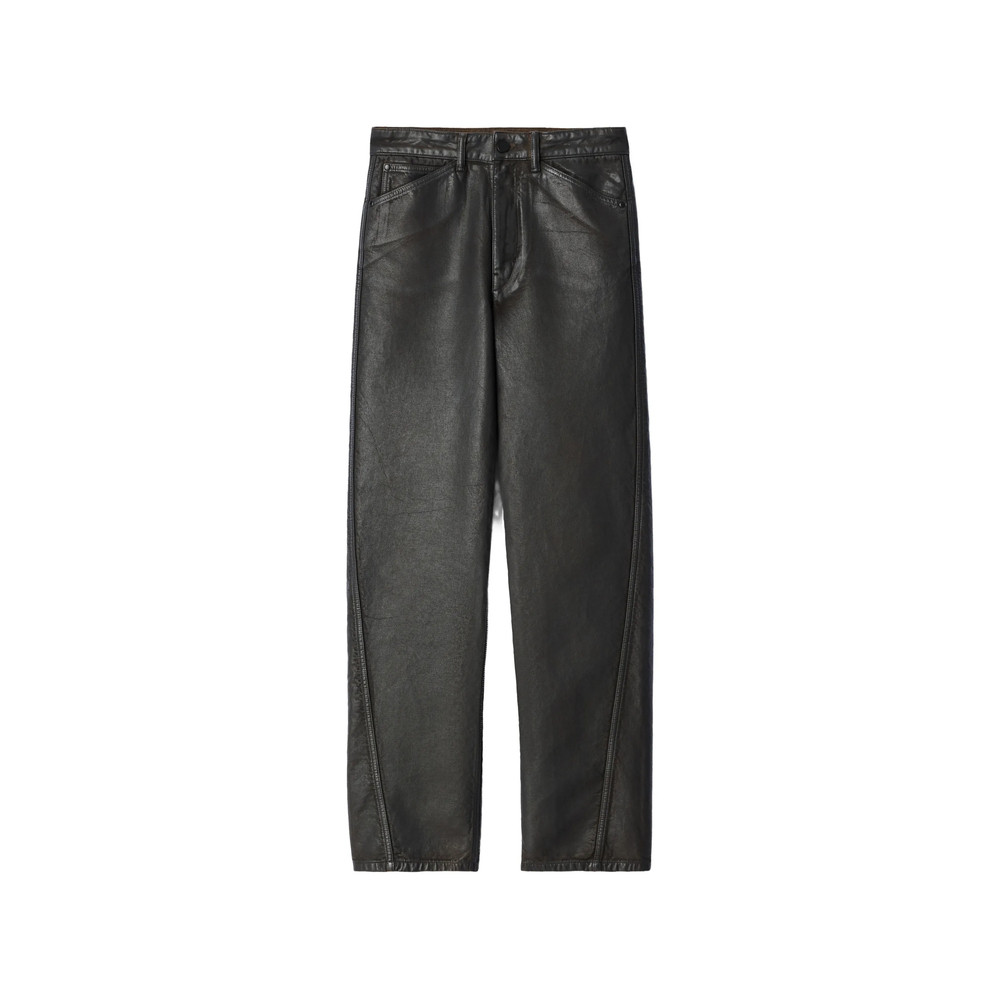 Lemaire Twisted Five-pocket Pants In Coated Denim