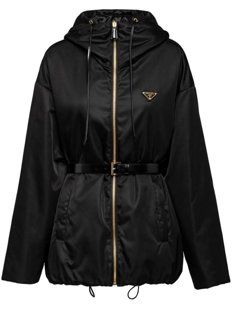 Re-Nylon hooded blouson jacket