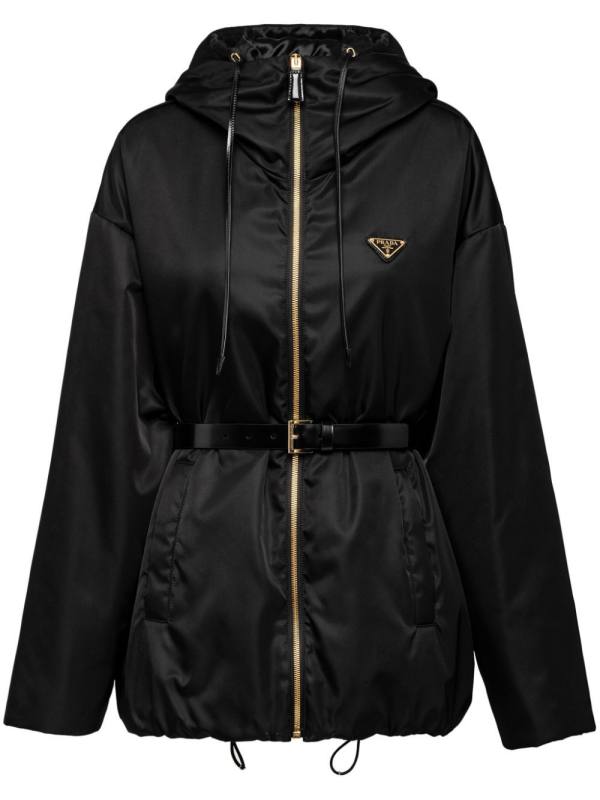 Re-Nylon hooded blouson jacket