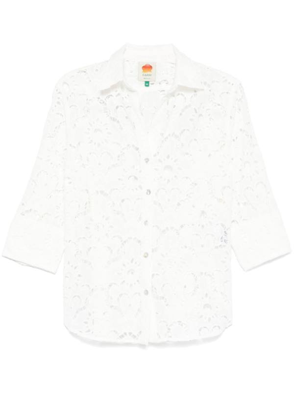 broderie-anglaise shirt