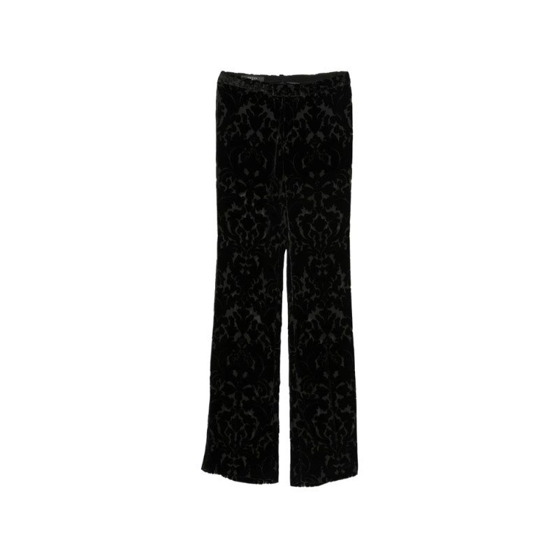 Gucci GG Damask-pattern Velvet Trousers