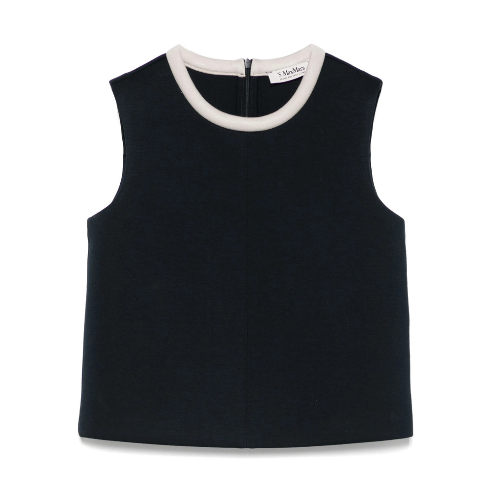 Max Mara Timeless Contrast-trim Top