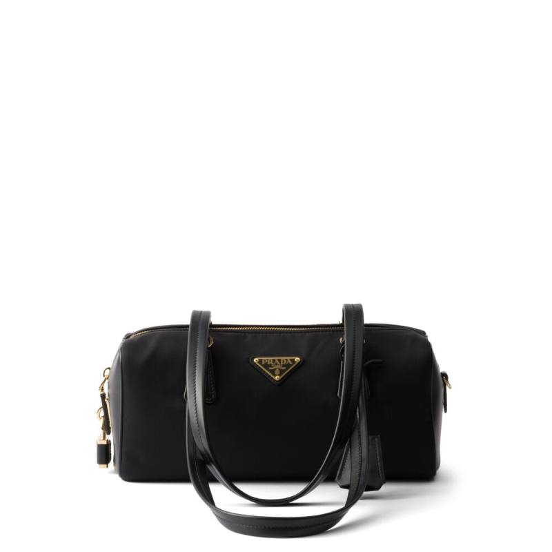 Prada Medium Re-nylon And Leather Tote Bag