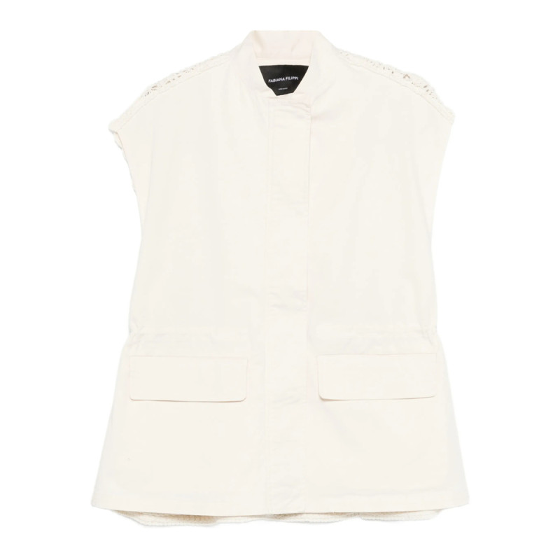 Fabiana Filippi Crochet-panel Waistcoat