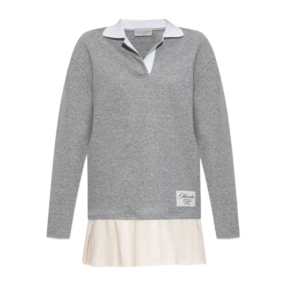 Moncler Pleated-panel Polo Dress