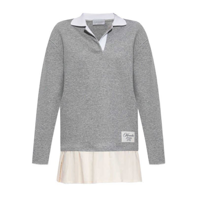 Moncler Pleated-panel Polo Dress