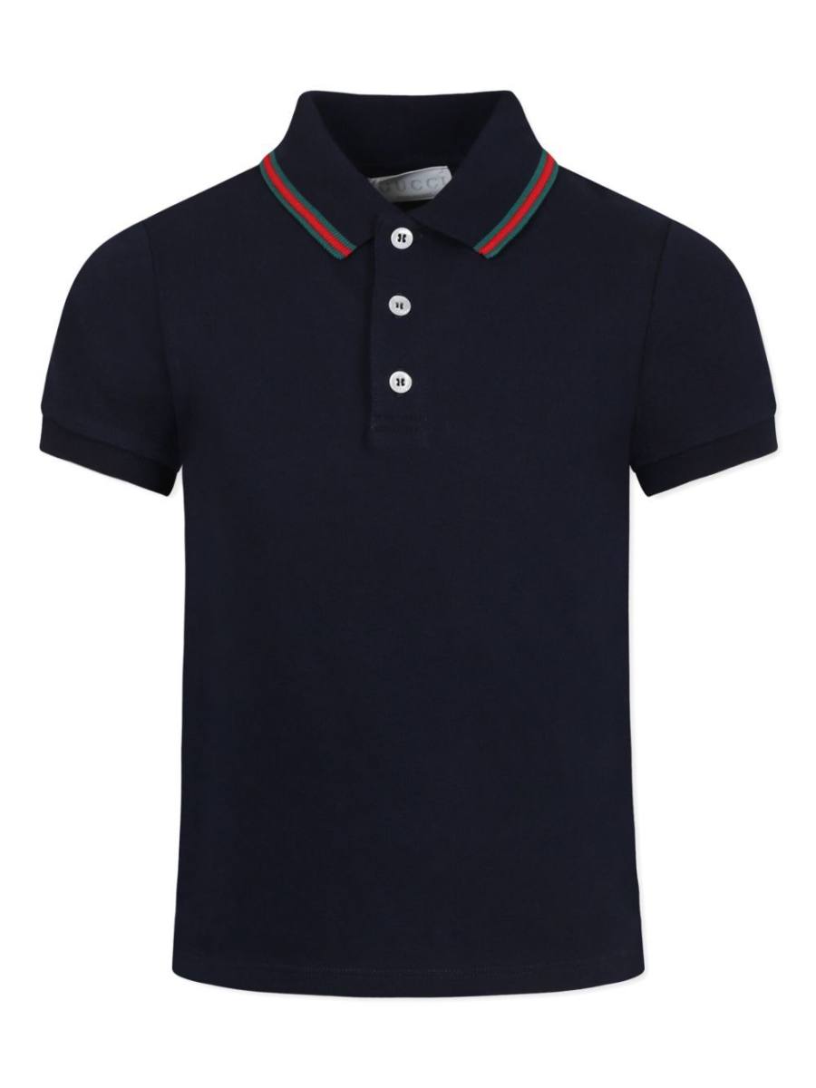 Web-detail polo shirt