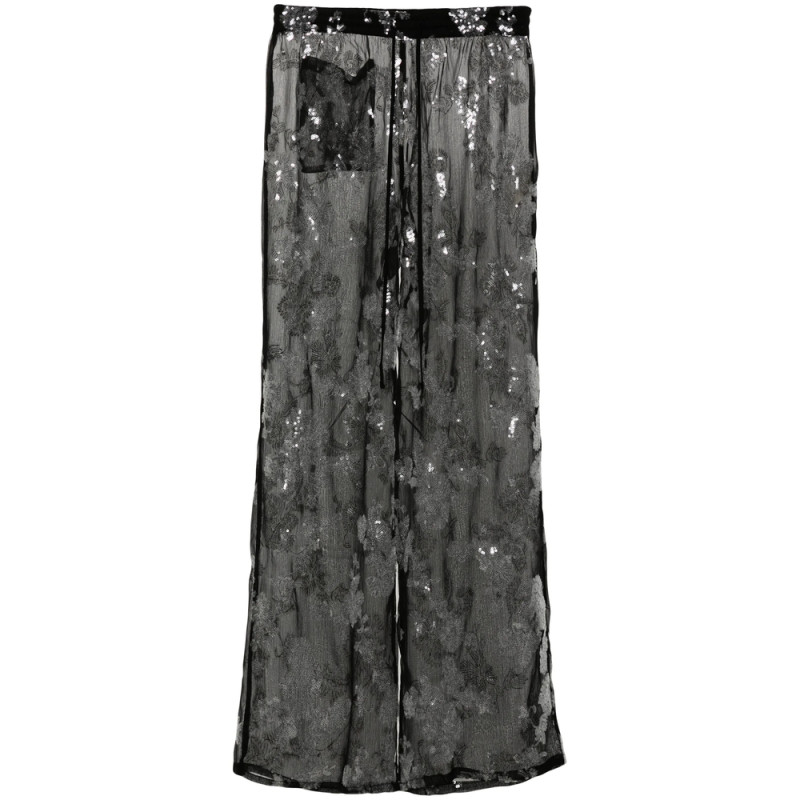 Siedres Nedi Sequinned Wide-leg Trousers