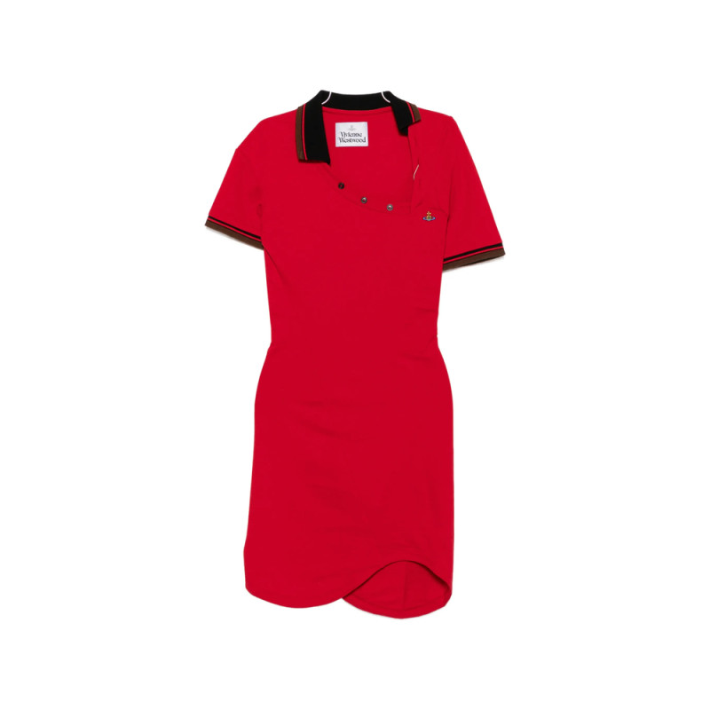 Vivienne Westwood Asymmetric-neck Polo Mini Dress