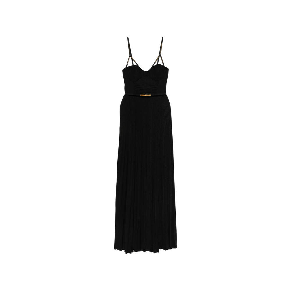 Elisabetta Franchi Bustier Belted Maxi Dress