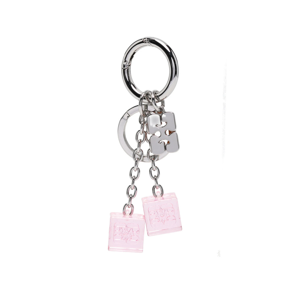 Ganni Logo-plaque Dice Keyring