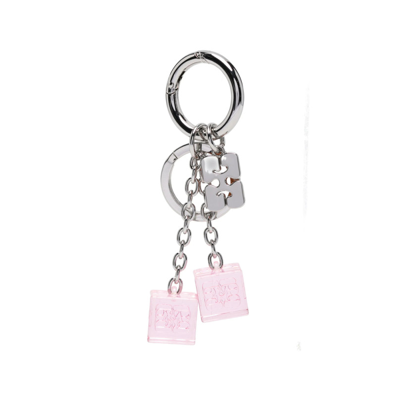 Ganni Logo-plaque Dice Keyring