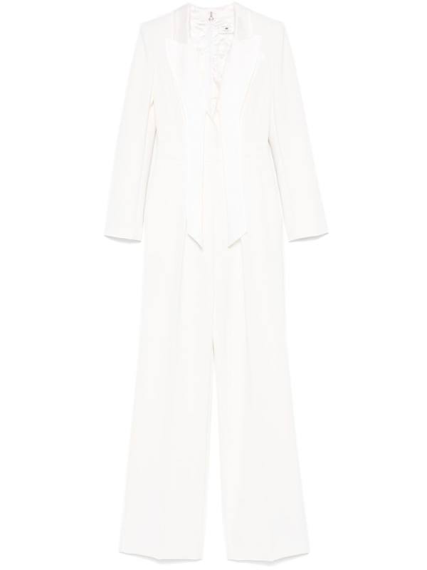 satin-lapels tuxedo jumpsuit