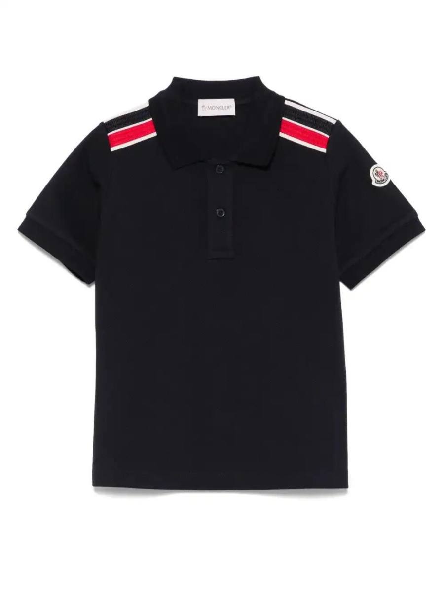 logo-patch polo shirt