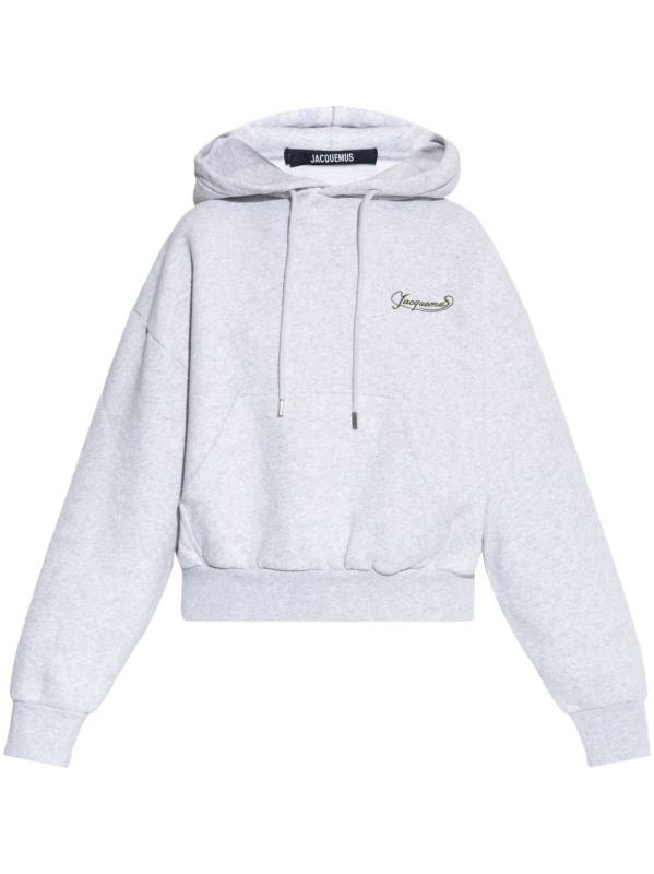 logo-embroidered hoodie