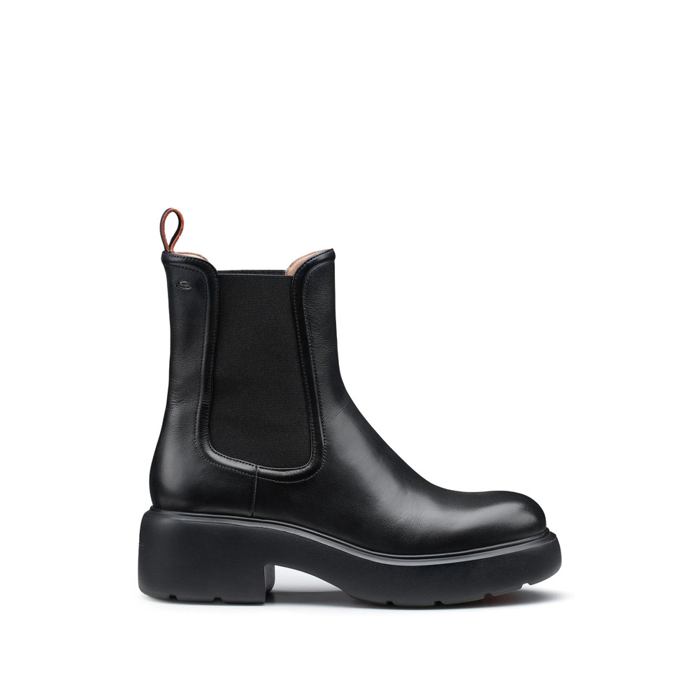 Santoni Easy Leather Ankle Boots