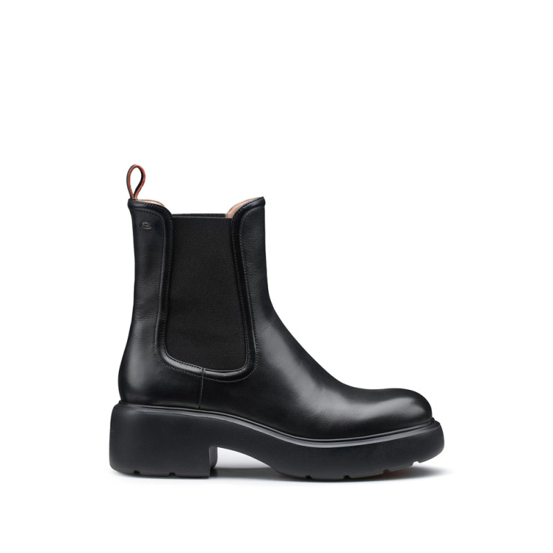 Santoni Easy Leather Ankle Boots