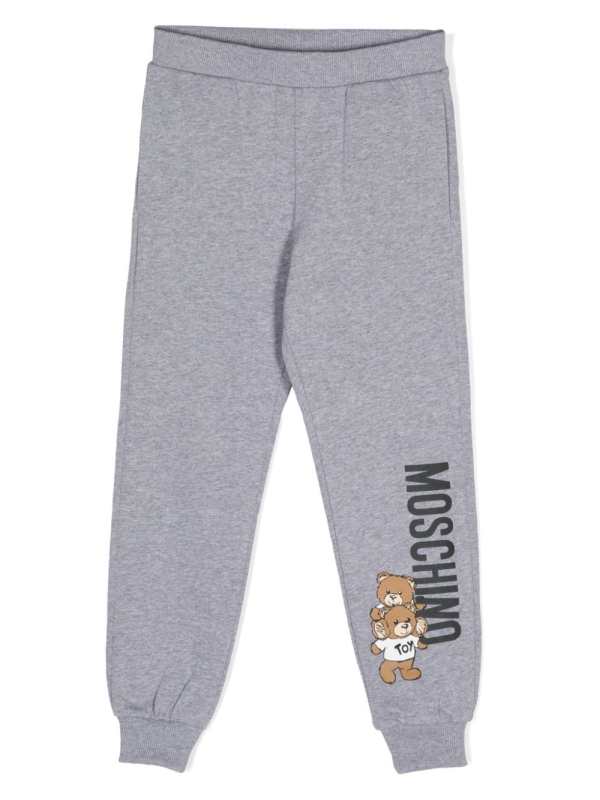 logo-print mélange track pants