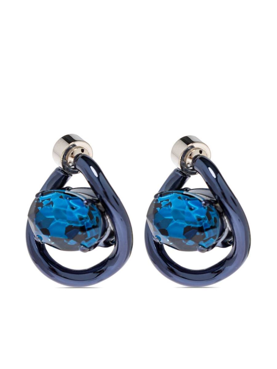 crystal-embellished earrings