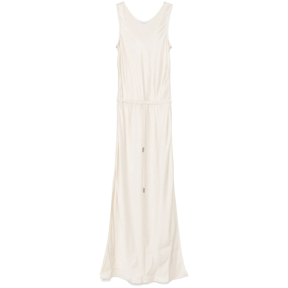 Brunello Cucinelli Satin Maxi Dress