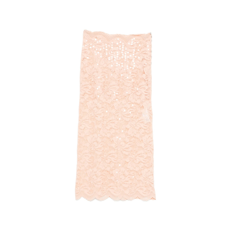 Rabanne Sequin Lace Midi Skirt