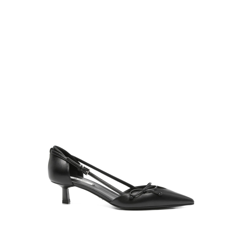 Prada Bow Pointed-toe Heeled Pumps