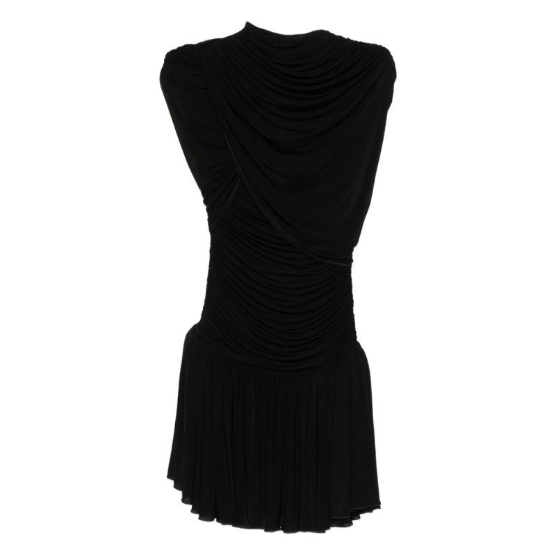 Magda Butrym Draped Pleated Mini Dress