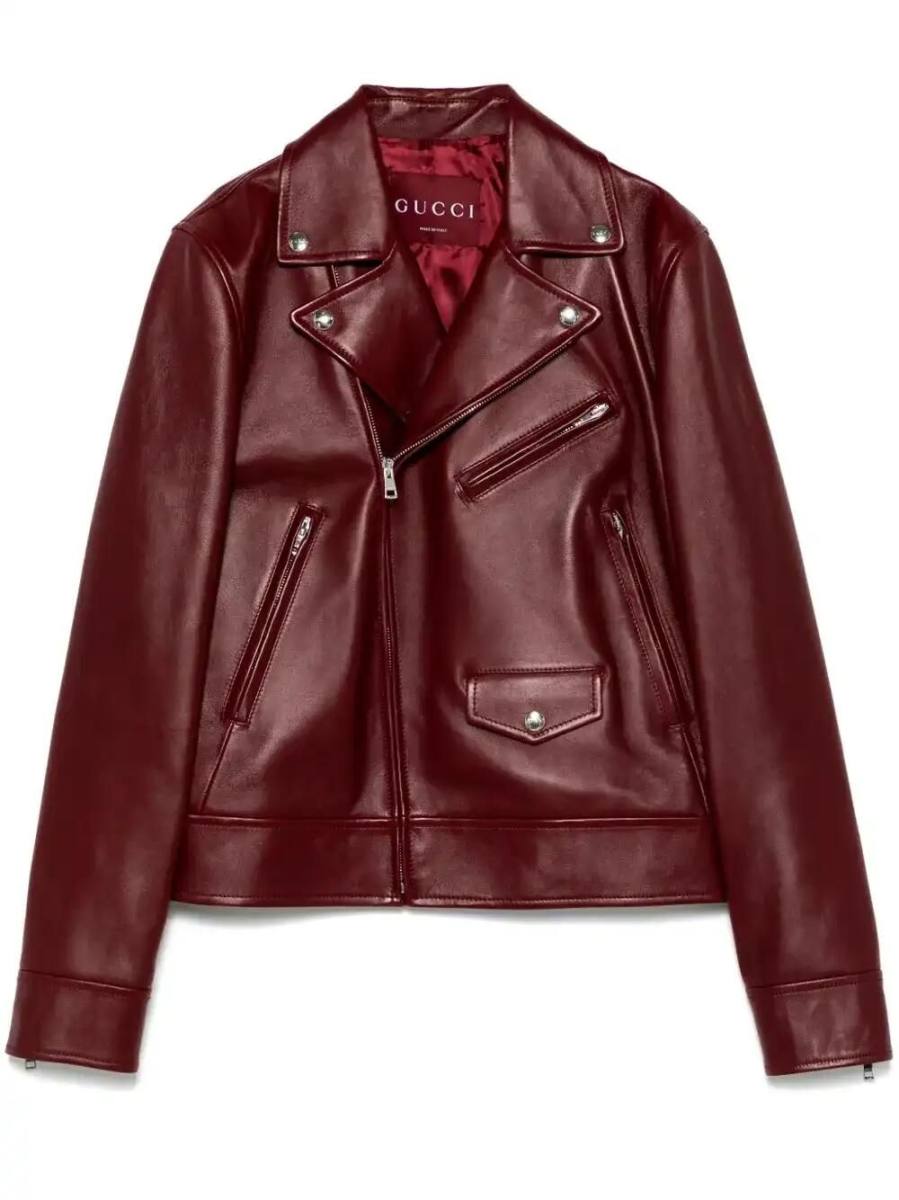 leather biker jacket