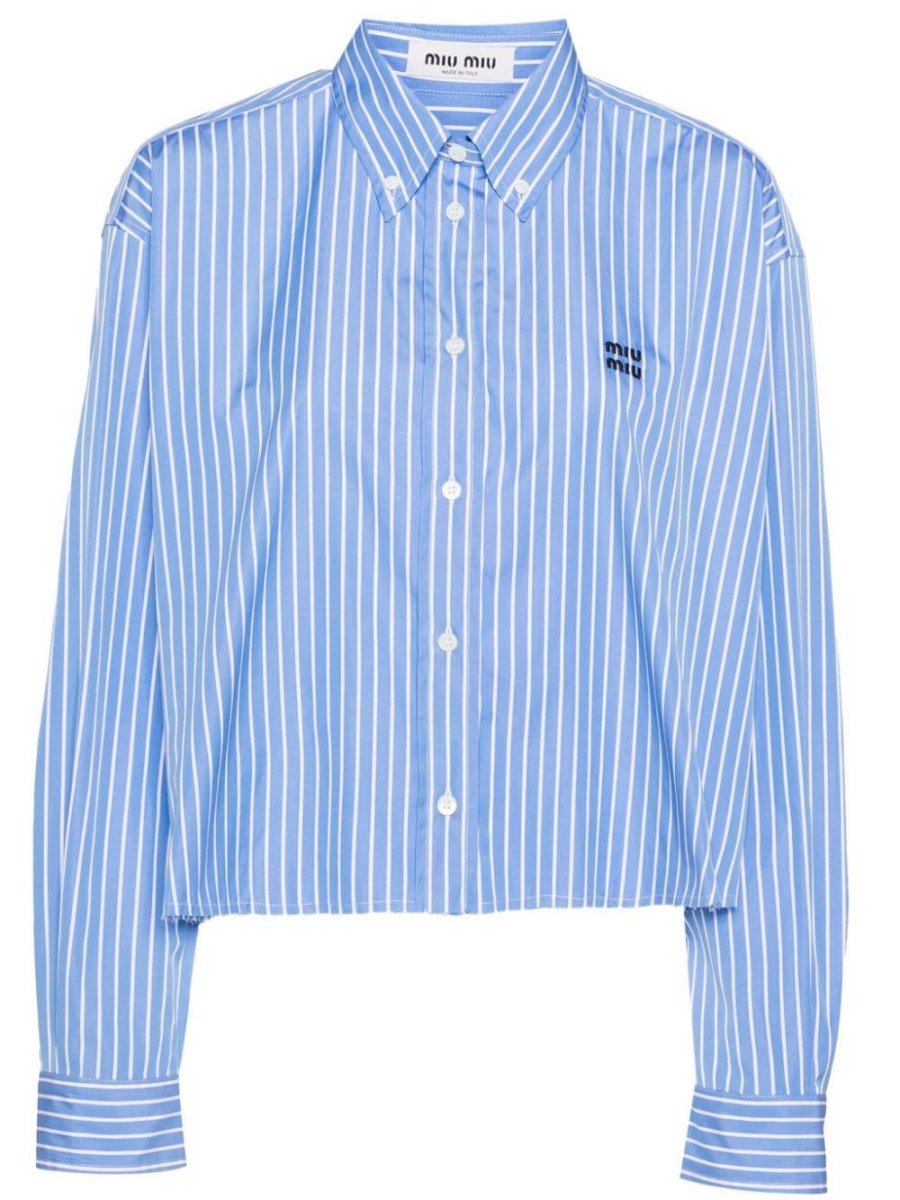 logo-embroidered shirt