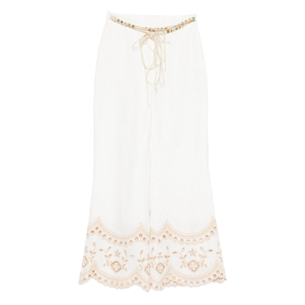 Zimmermann Wanderlust Beaded Embroidered Trousers