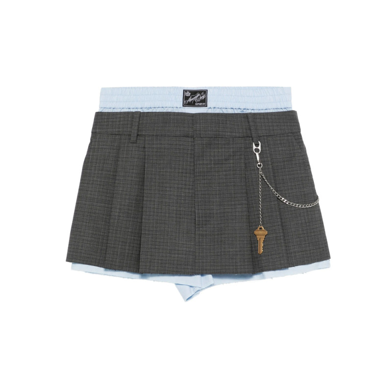 Alexander Wang Pleated Key-chain Shorts