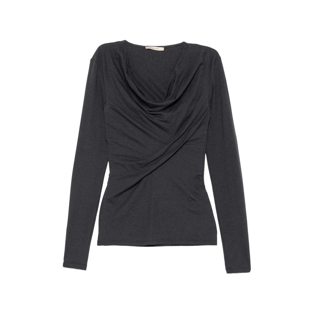 Paloma Wool Junco Ruched Cowl-neck Top