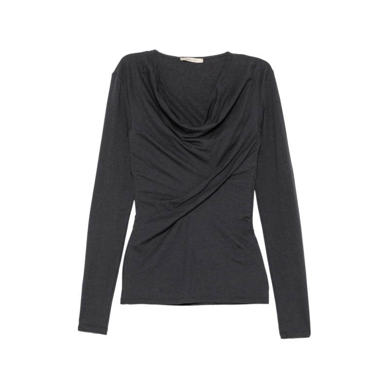 Paloma Wool Junco Ruched Cowl-neck Top