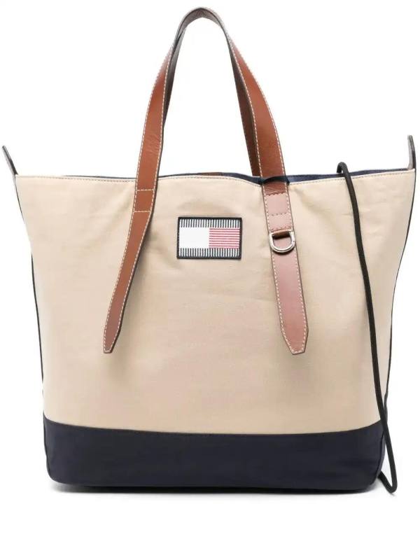 logo-patch tote bag