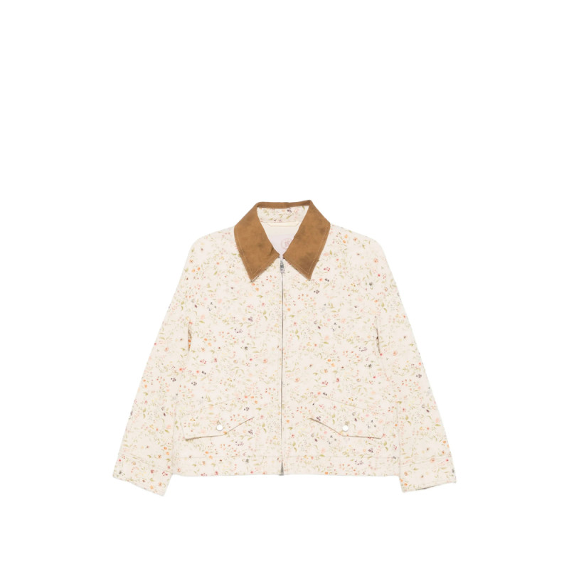 Tela Floral-print Collar Jacket