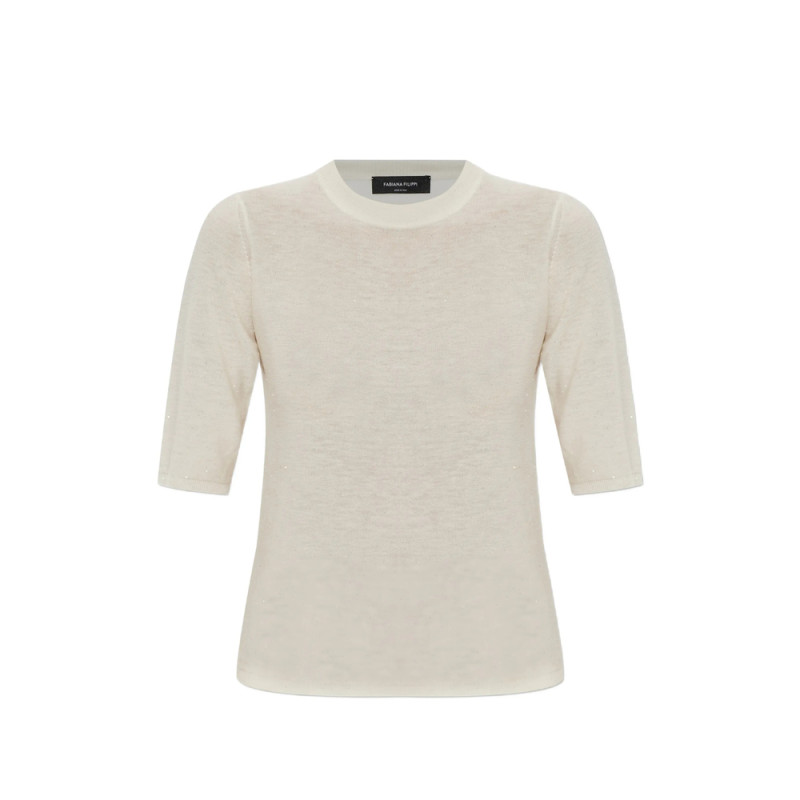 Fabiana Filippi Sequin-embellished Short-sleeve T-shirt