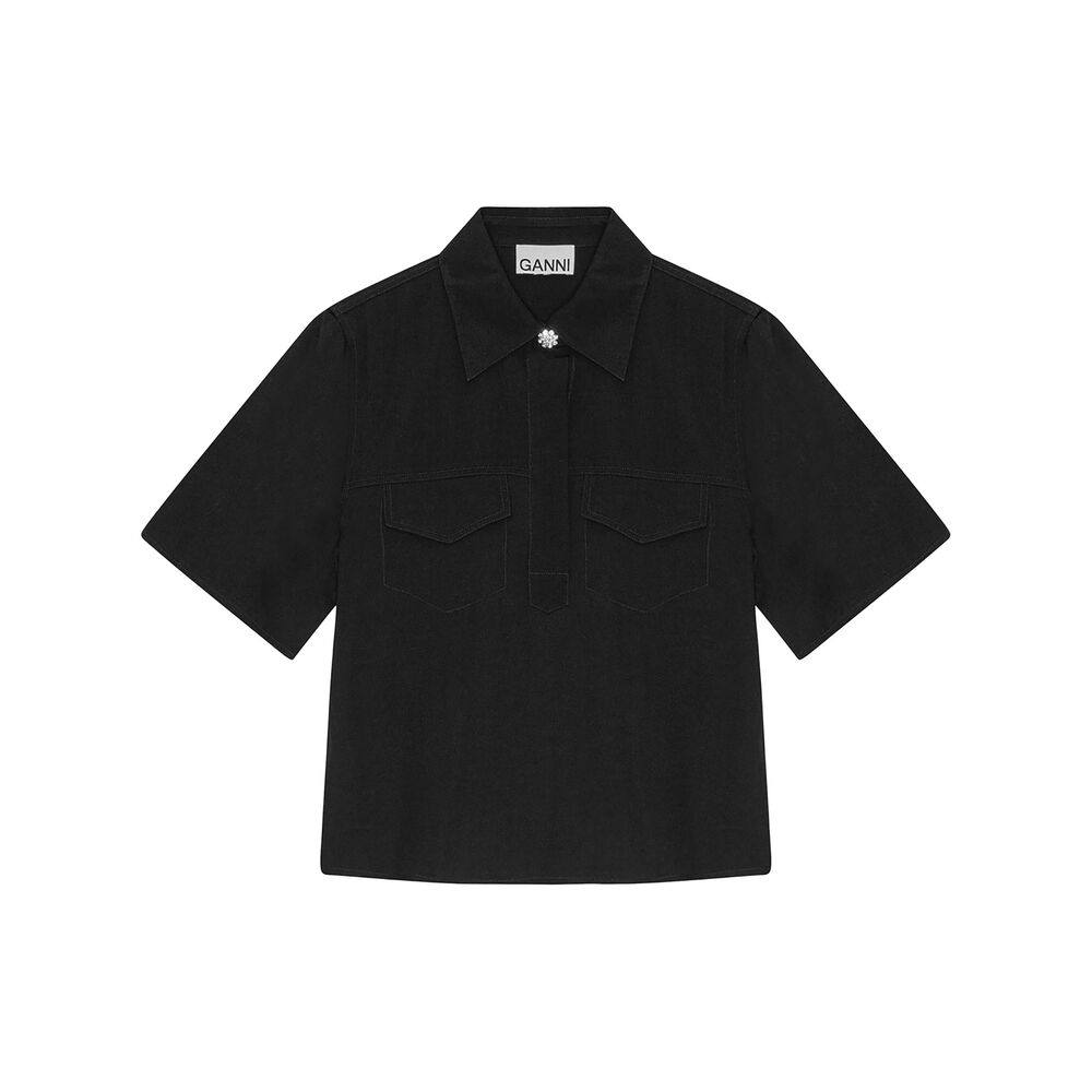 Ganni Twill Blouse