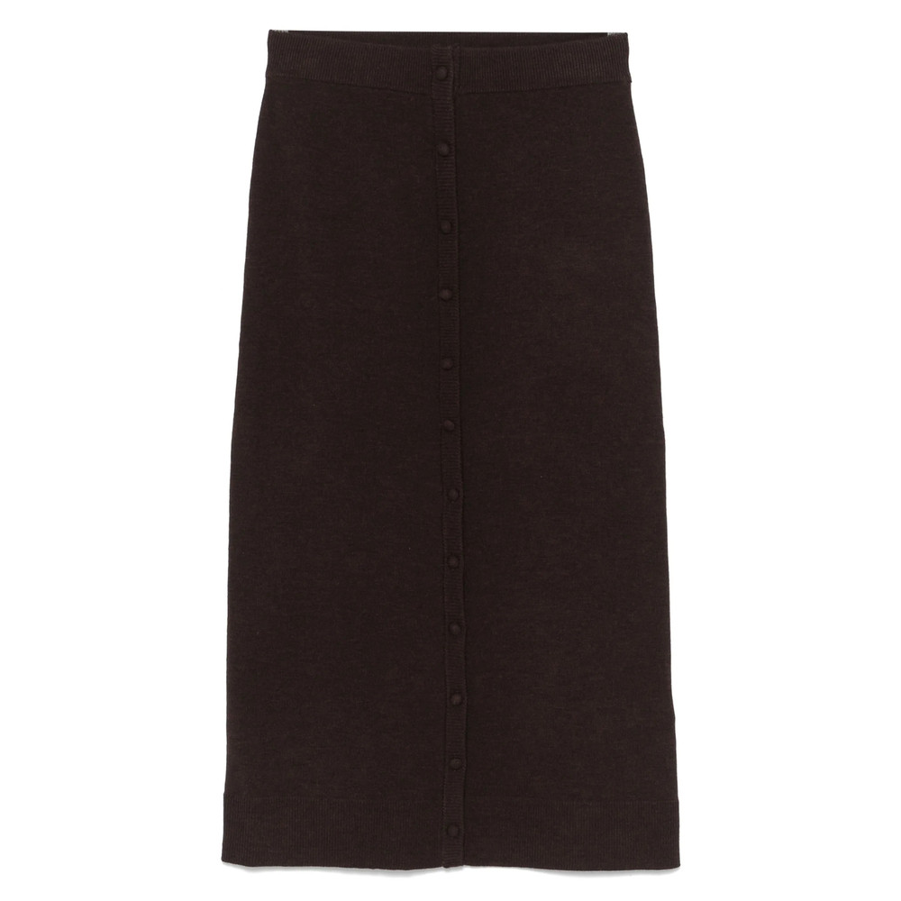 Victoria Beckham Button-detail Midi Skirt