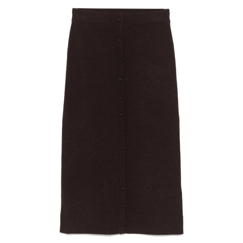 Victoria Beckham Button-detail Midi Skirt