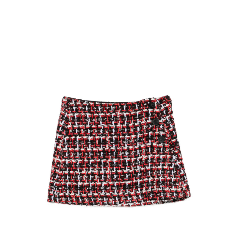 Iro Bouclé Button-front Mini Skirt