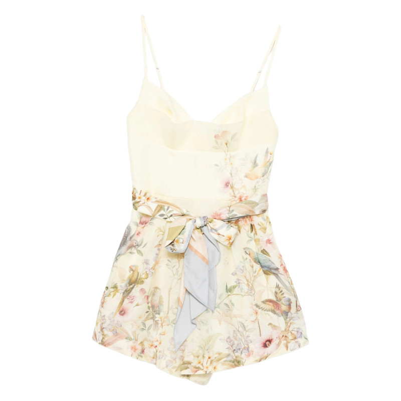 Zimmermann Floral-tie Playsuit