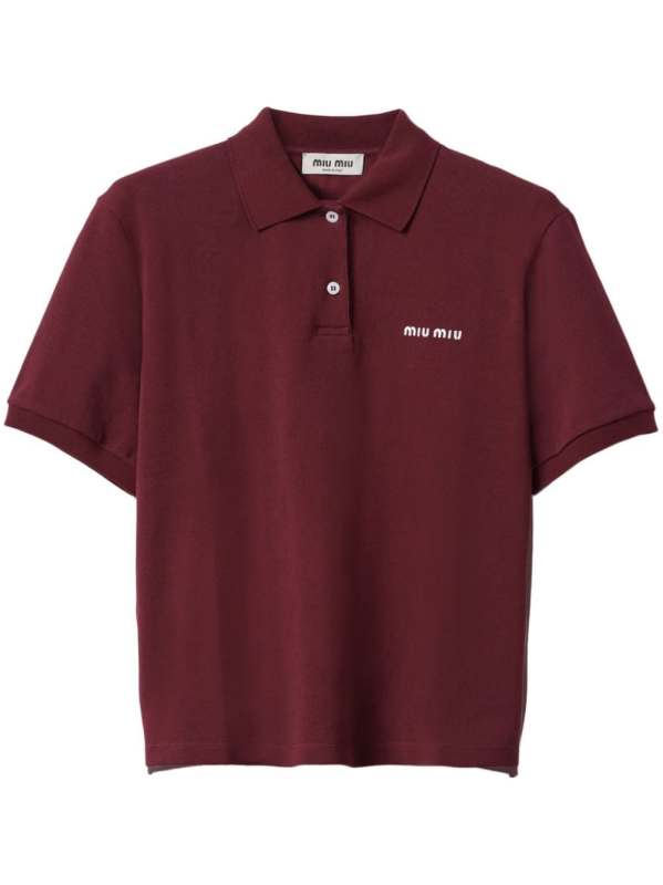logo-embroidered cotton polo shirt