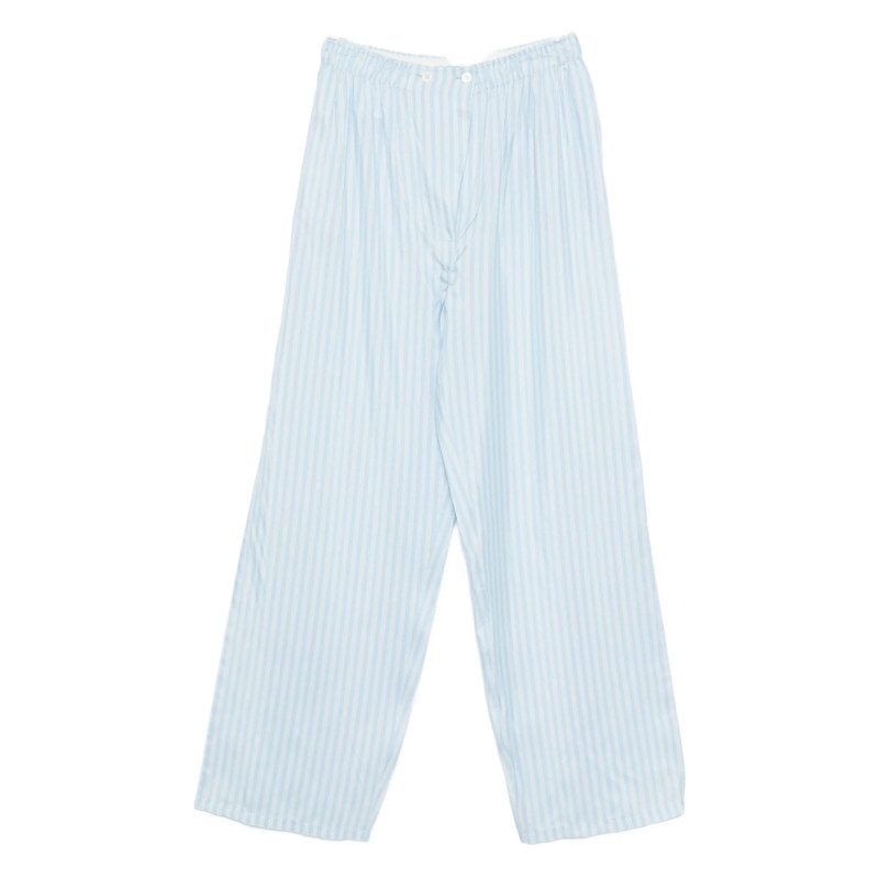 Prada Striped Silk Trousers