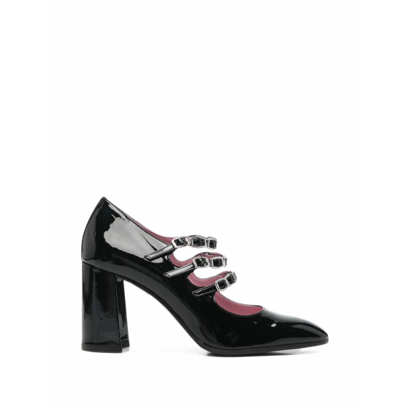 Carel Paris Patent-leather Triple-strap Pumps