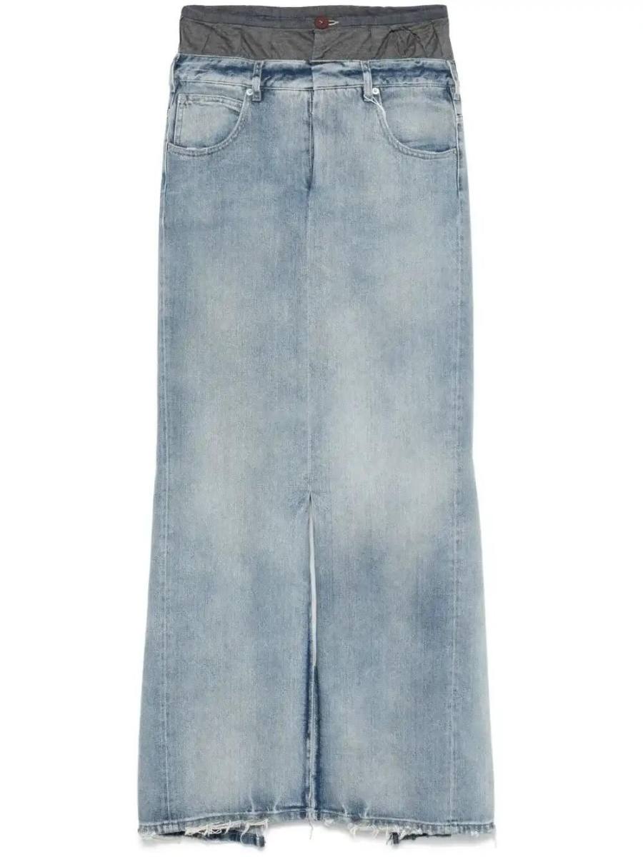 denim maxi skirt