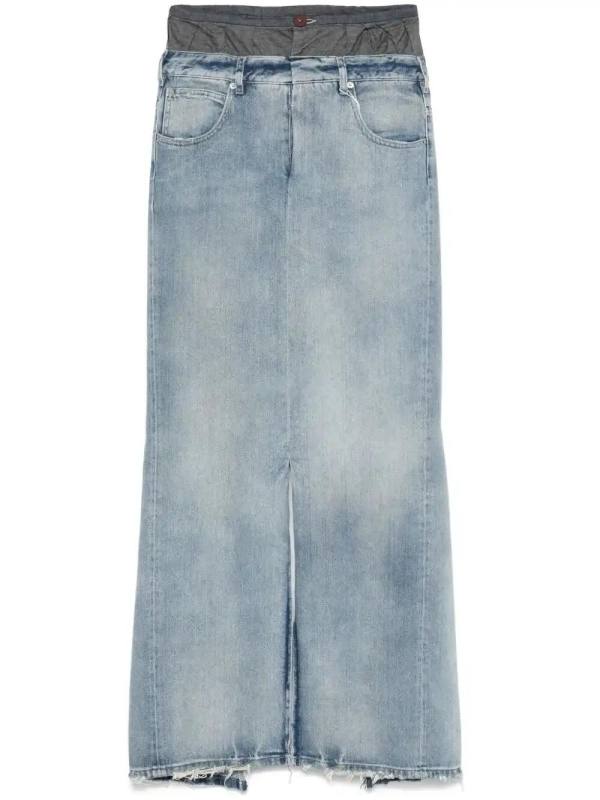 denim maxi skirt